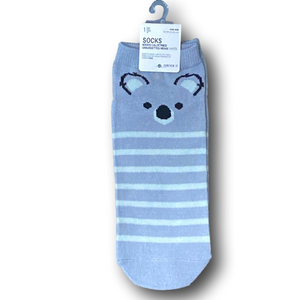 3/$15 Koala Bear Funny Novelty Ankle Socks - NWT